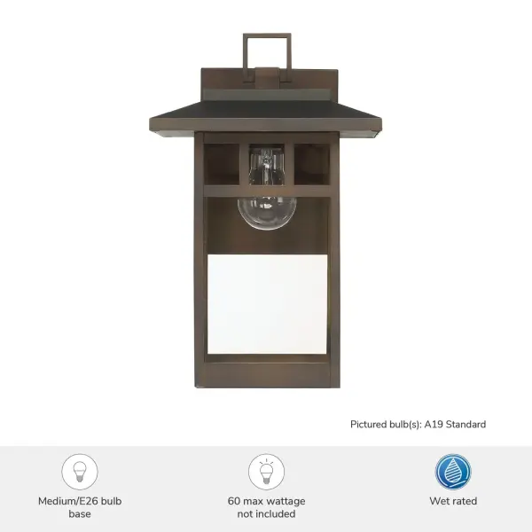 Yancy House Outdoor Wall Light in Matte Bronze - Image 5