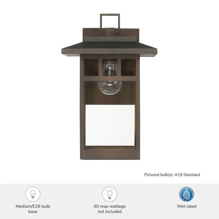Yancy House Outdoor Wall Light in Matte Bronze - Image 5