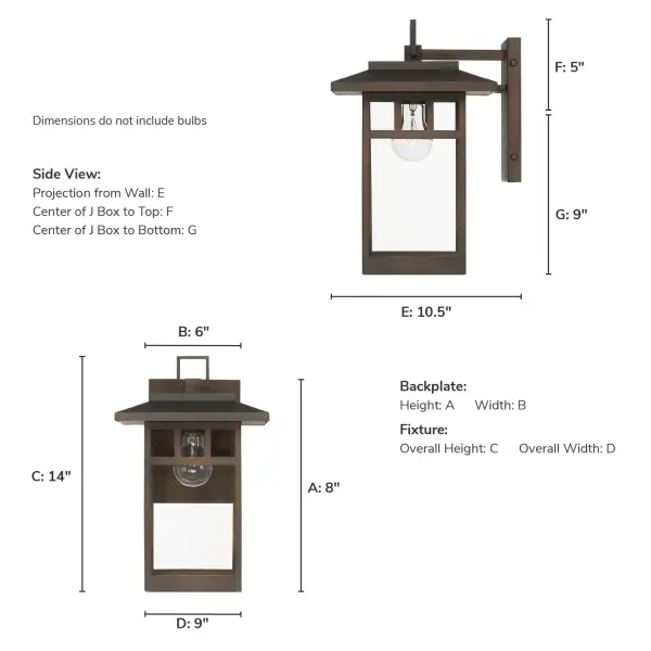 Yancy House Outdoor Wall Light in Matte Bronze - Image 7