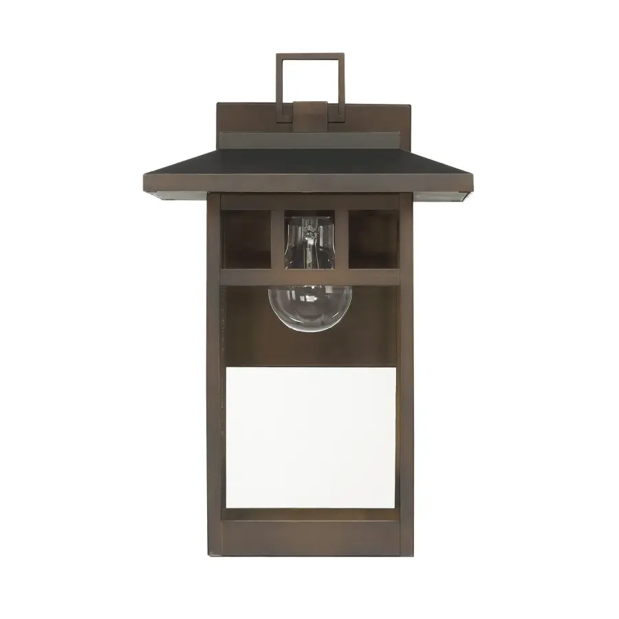 Yancy House Outdoor Wall Light in Matte Bronze - Image 1