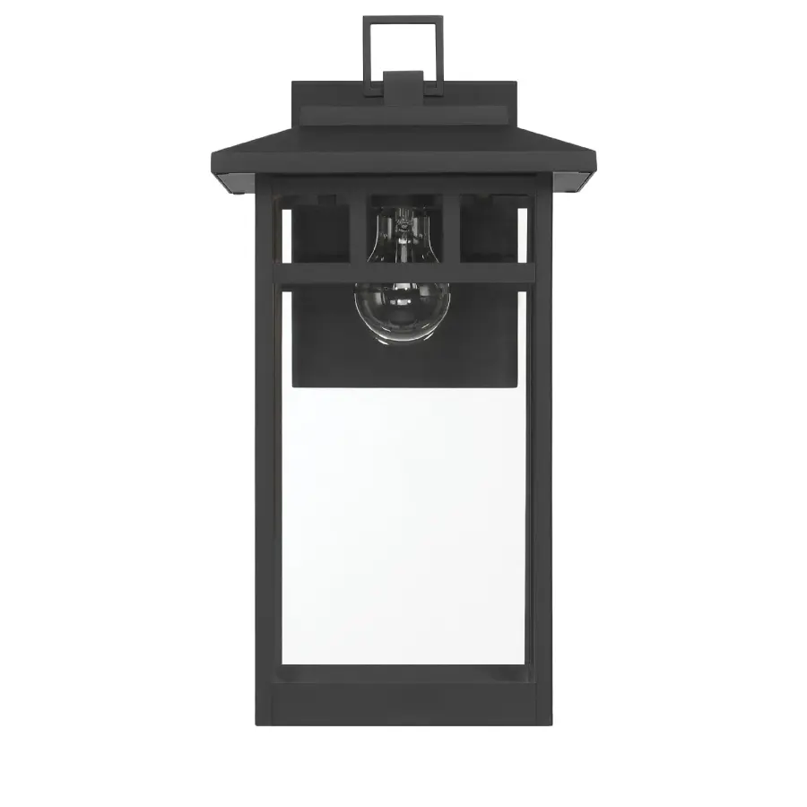 Yancy House Outdoor Wall Light in Matte Black - Image 12