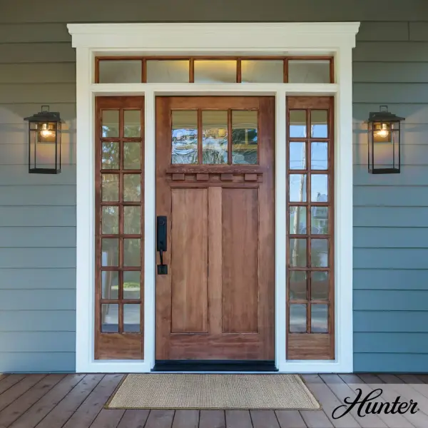 Yancy House Outdoor Wall Light in Matte Black - Image 3