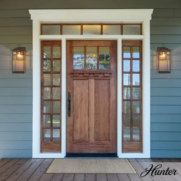 Yancy House Outdoor Wall Light in Matte Black - Image 4