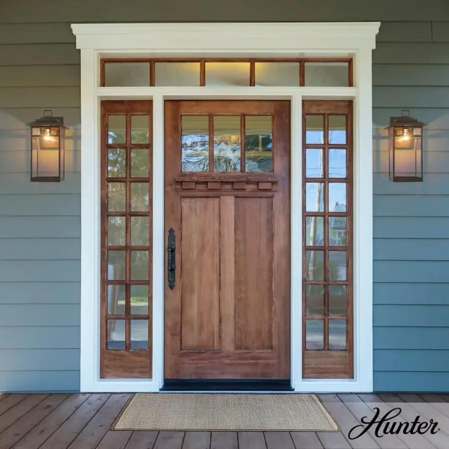 Yancy House Outdoor Wall Light in Matte Black - Image 4