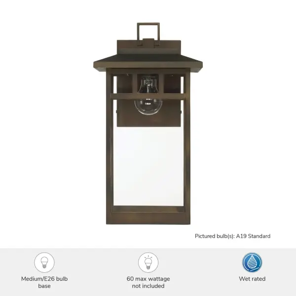 Yancy House Outdoor Wall Light in Matte Black - Image 6