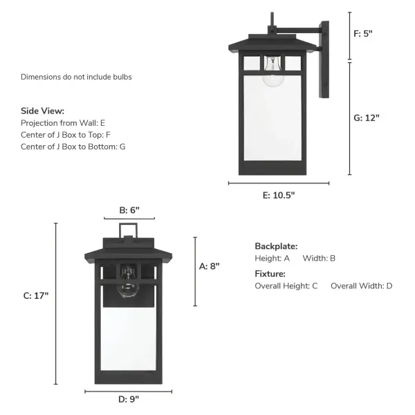 Yancy House Outdoor Wall Light in Matte Black - Image 7