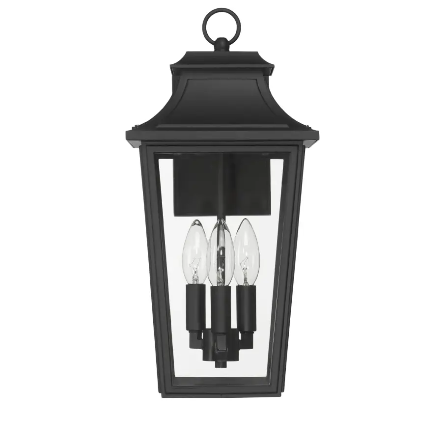 Spring Cove Three Light Outdoor Wall Mount in Matte Black - Image 12