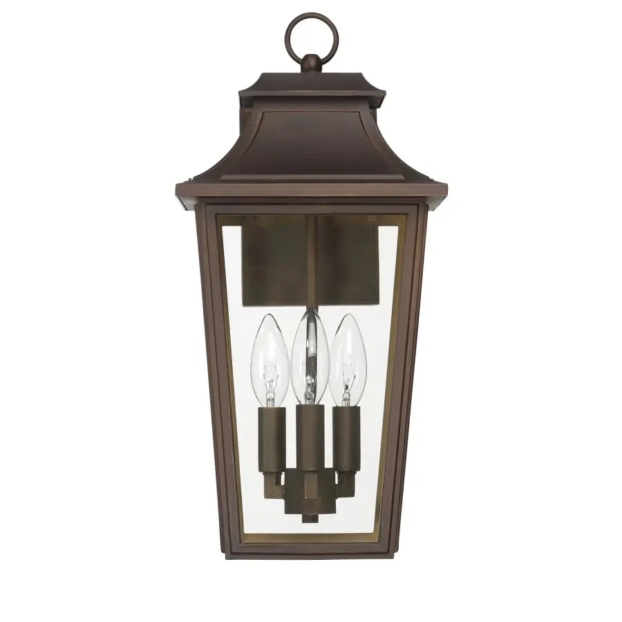 Spring Cove Three Light Outdoor Wall Mount in Matte Black - Image 13