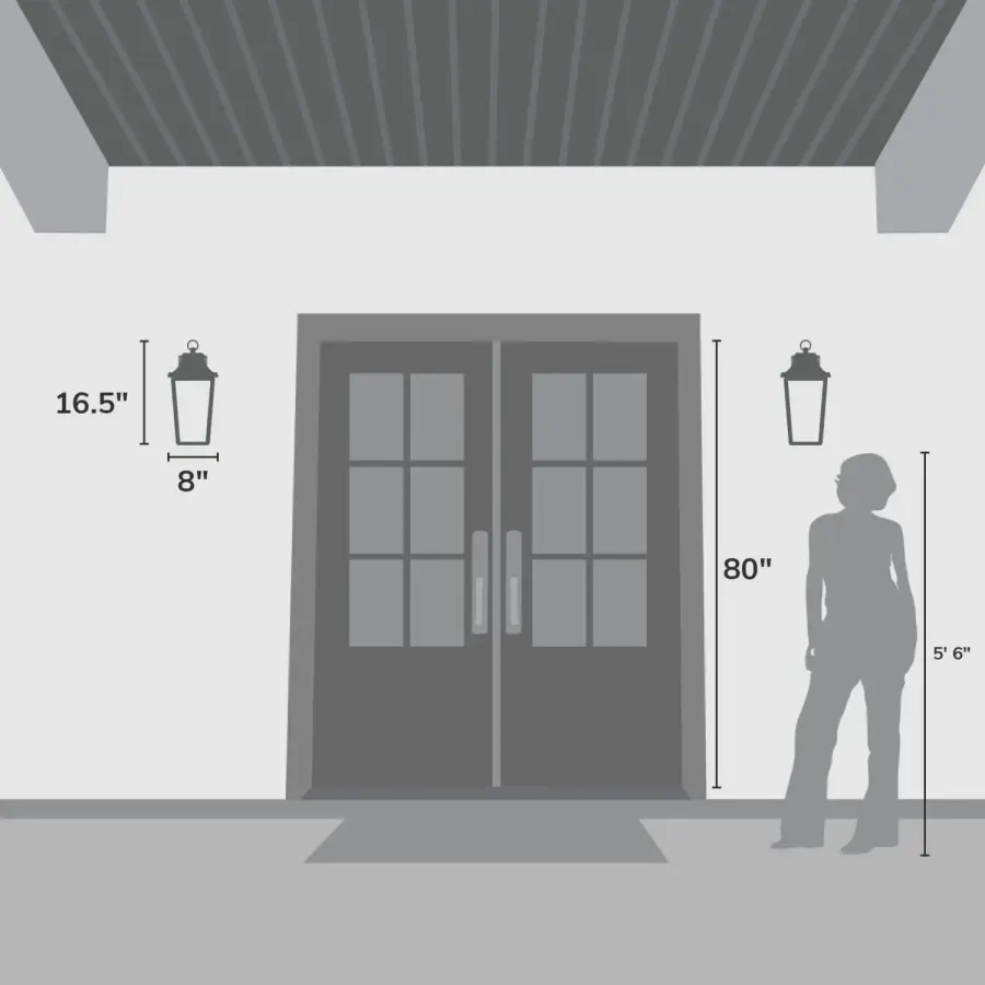 Spring Cove Three Light Outdoor Wall Mount in Matte Black - Image 9