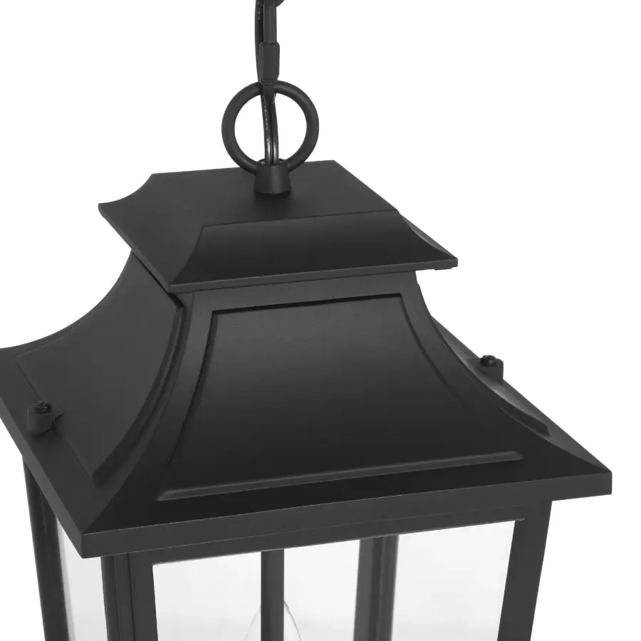 Spring Cove Three Light Outdoor Pendant in Matte Black - Image 15