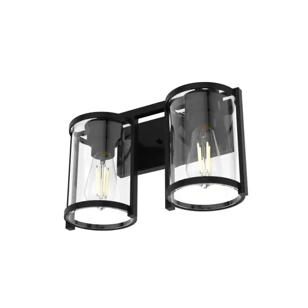 Astwood Two Light Bathroom Vanity in Brushed Nickel - Image 11