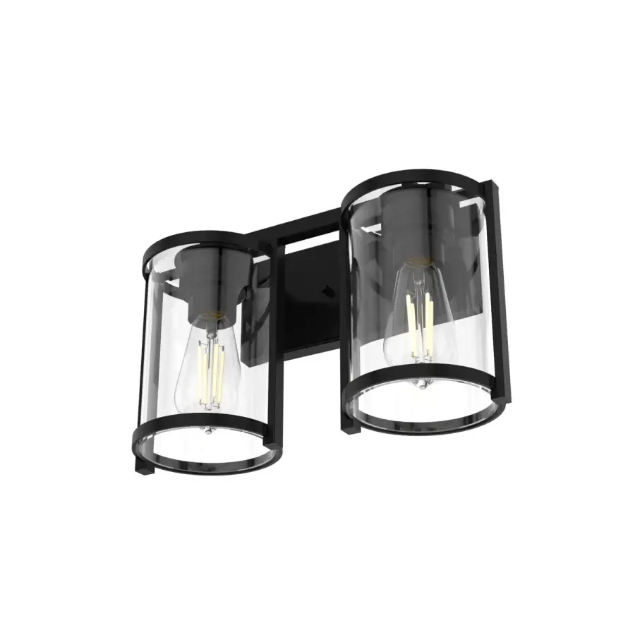 Astwood Two Light Bathroom Vanity in Brushed Nickel - Image 11