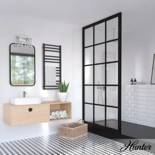 Astwood Two Light Bathroom Vanity in Brushed Nickel - Image 3