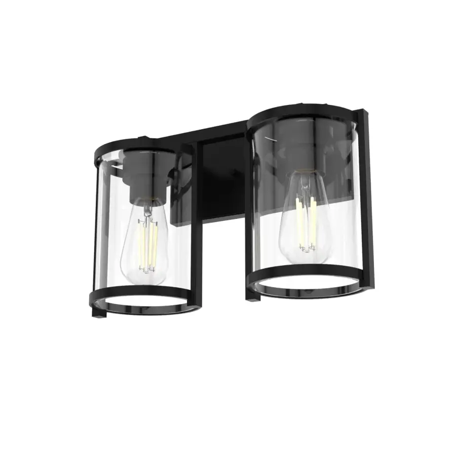 Astwood Two Light Bathroom Vanity in Brushed Nickel - Image 9