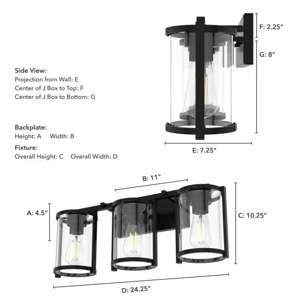 Astwood 3-Light Bathroom Vanity in Brushed Nickel - Image 11