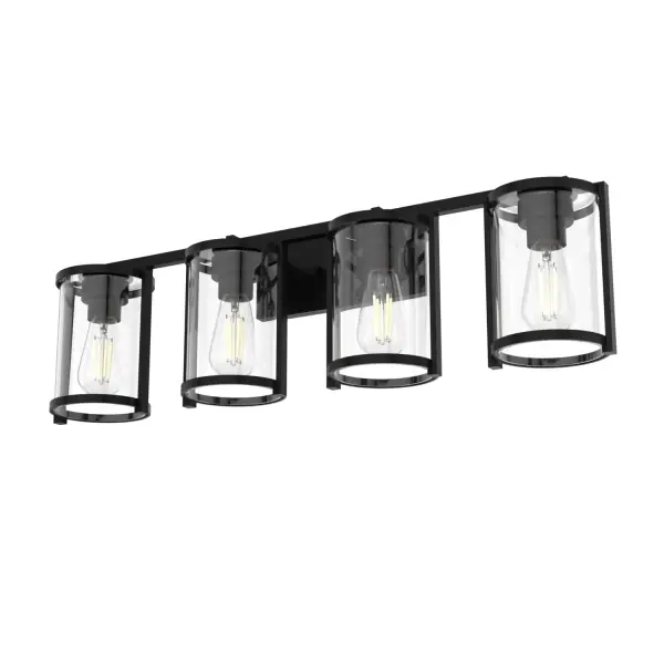 Astwood Four Light Bathroom Vanity in Matte Black - Image 15