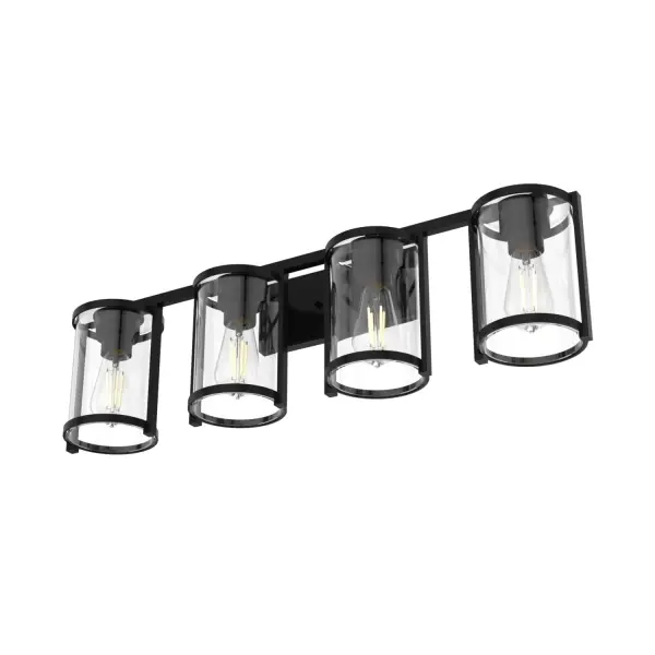 Astwood Four Light Bathroom Vanity in Matte Black - Image 18