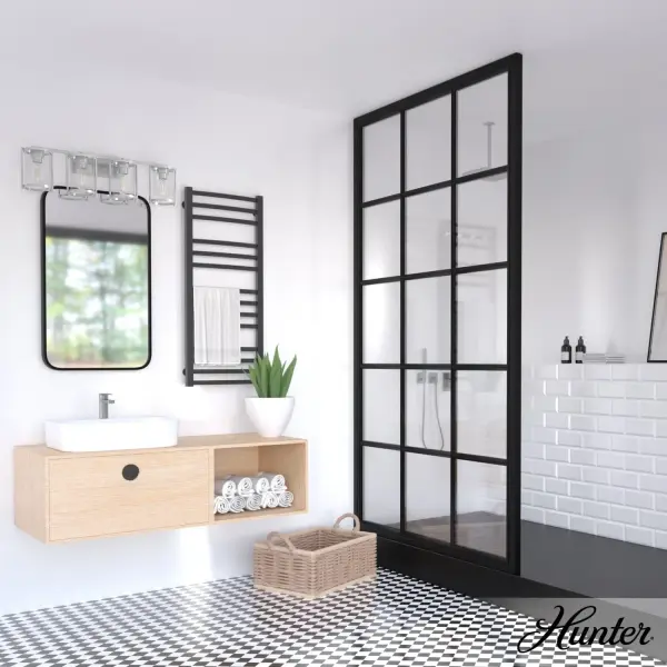Astwood Four Light Bathroom Vanity in Matte Black - Image 4