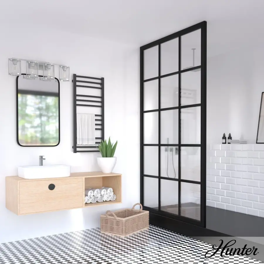 Astwood Four Light Bathroom Vanity in Matte Black - Image 4