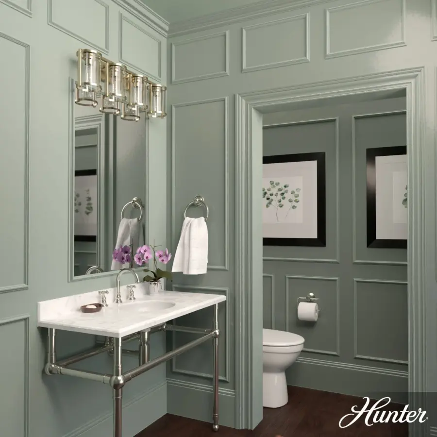 Astwood Four Light Bathroom Vanity in Matte Black - Image 6
