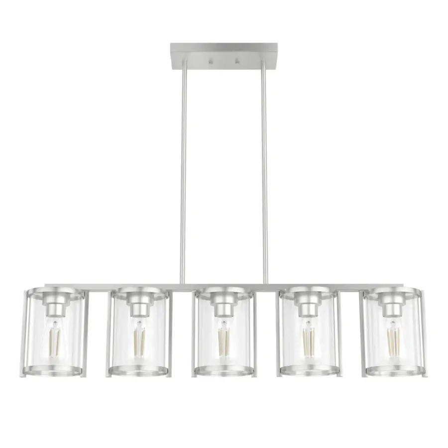 Astwood Five Light Linear Chandelier in Matte Black - Image 18