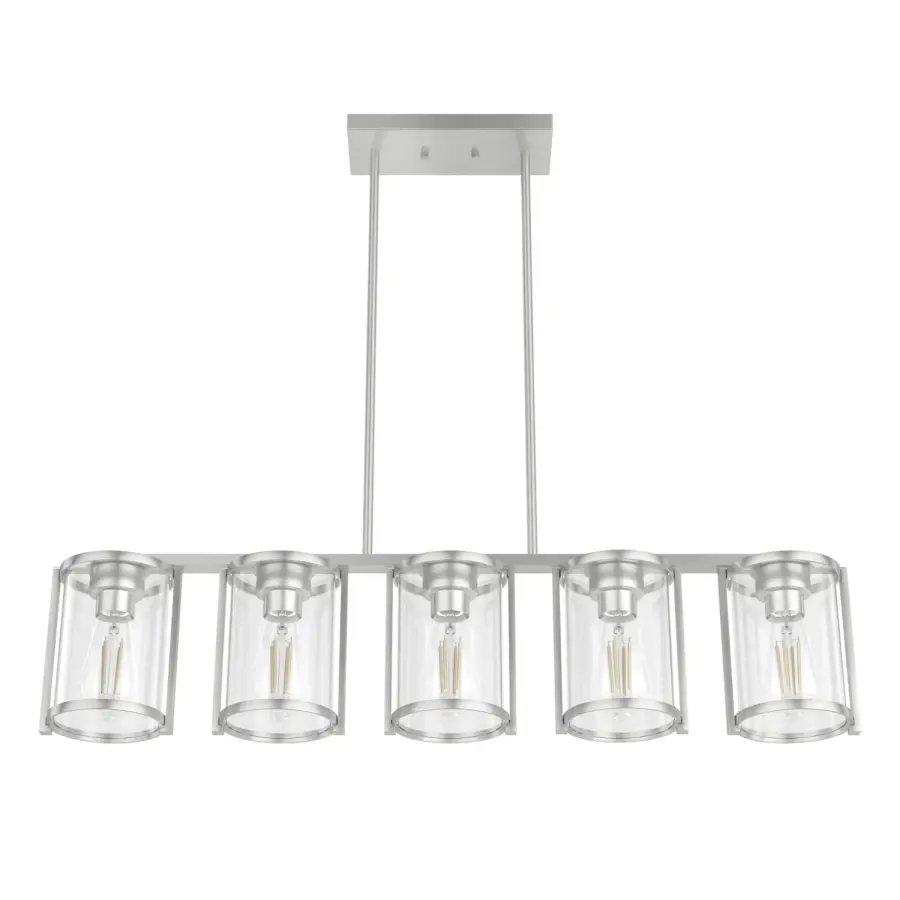 Astwood Five Light Linear Chandelier in Matte Black - Image 21