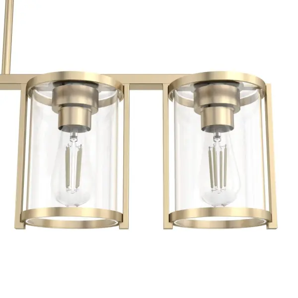 Astwood Five Light Linear Chandelier in Matte Black - Image 26
