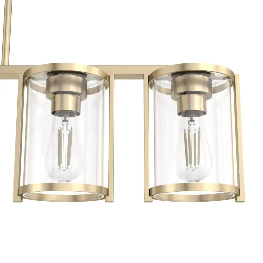 Astwood Five Light Linear Chandelier in Matte Black - Image 26