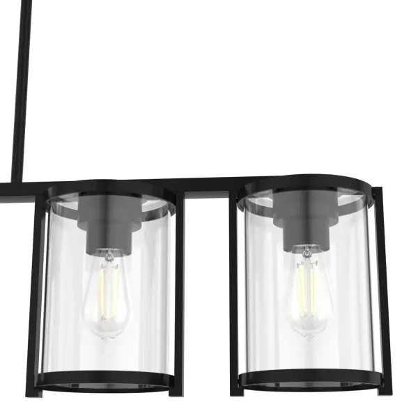 Astwood Five Light Linear Chandelier in Matte Black - Image 28