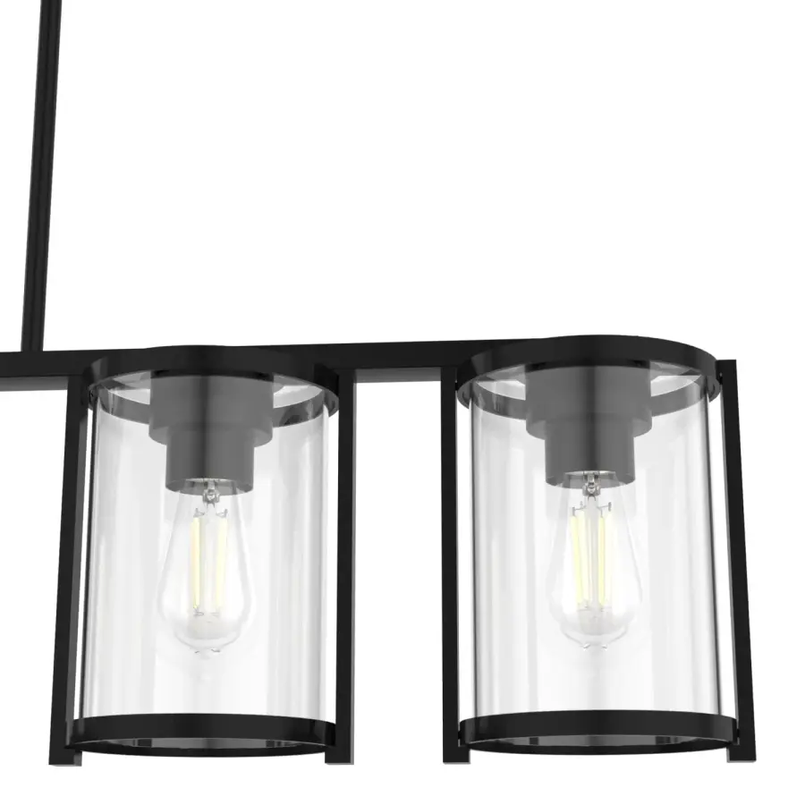 Astwood Five Light Linear Chandelier in Matte Black - Image 28