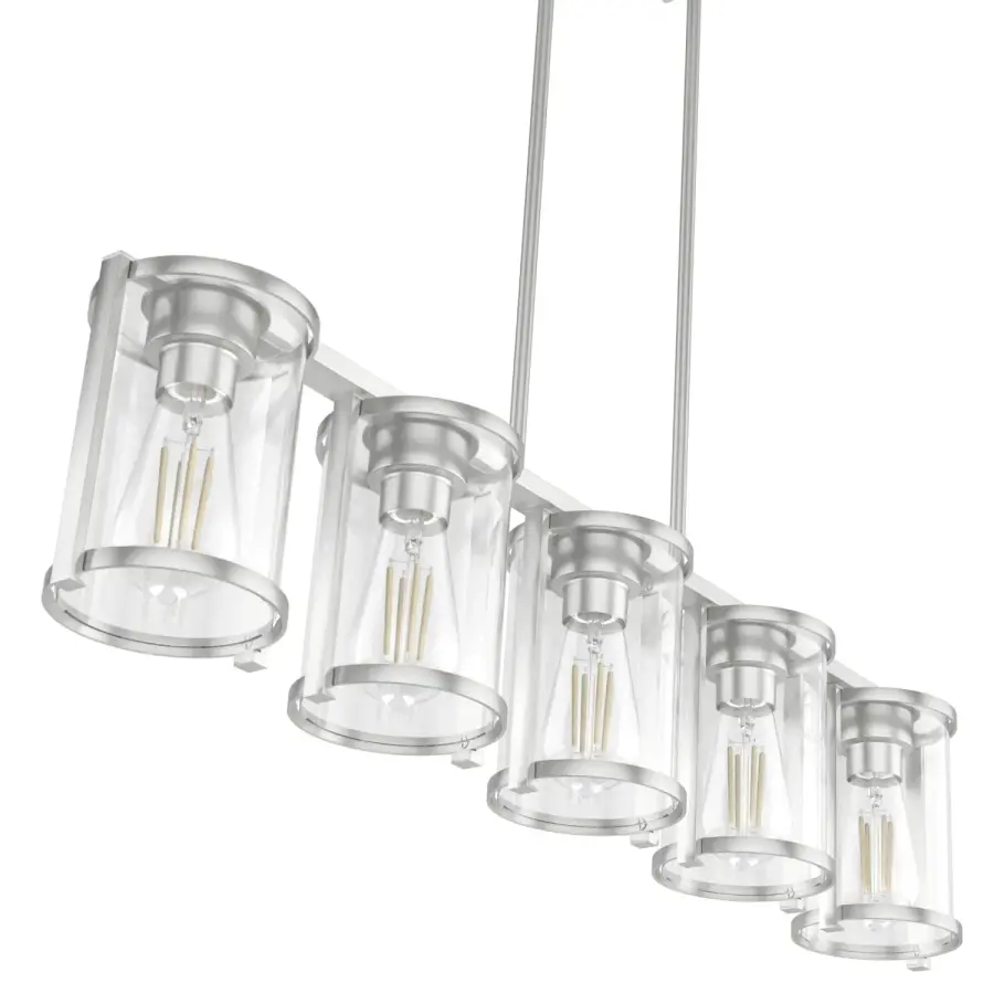 Astwood Five Light Linear Chandelier in Matte Black - Image 30