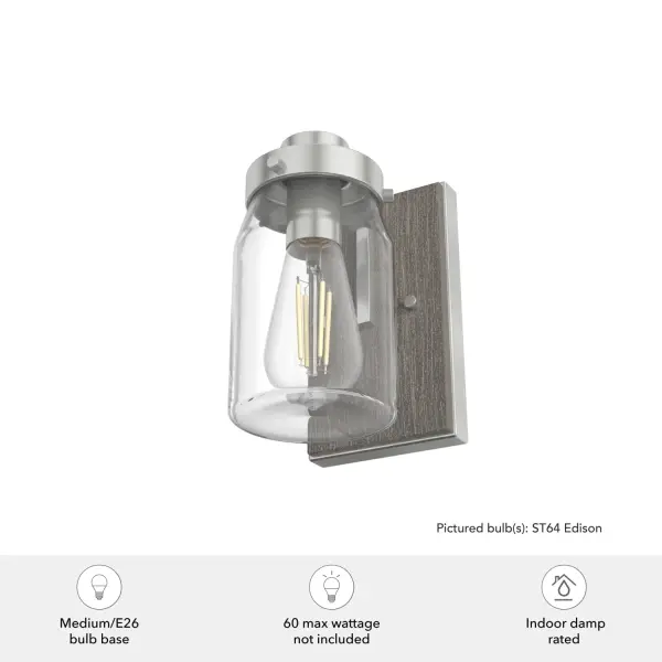 Devon Park One Light Wall Sconce in Onyx Bengal - Image 6