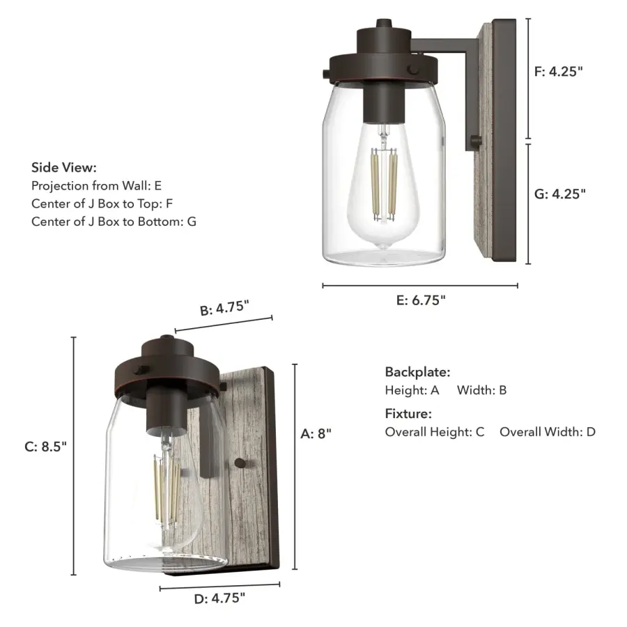 Devon Park One Light Wall Sconce in Onyx Bengal - Image 7