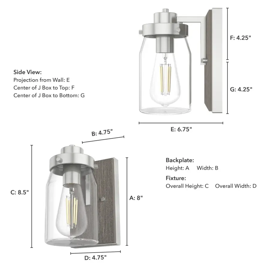 Devon Park One Light Wall Sconce in Onyx Bengal - Image 8