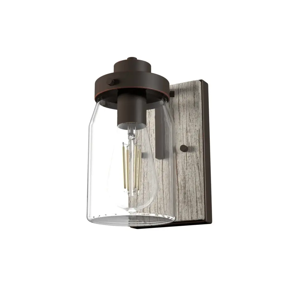 Devon Park One Light Wall Sconce in Onyx Bengal - Image 1