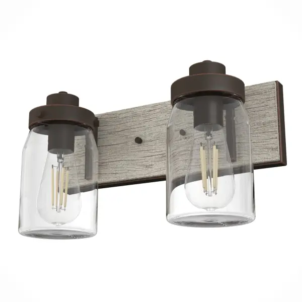 Devon Park Two Light Bathroom Vanity in Brushed Nickel - Image 11