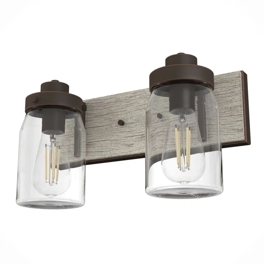 Devon Park Two Light Bathroom Vanity in Brushed Nickel - Image 11