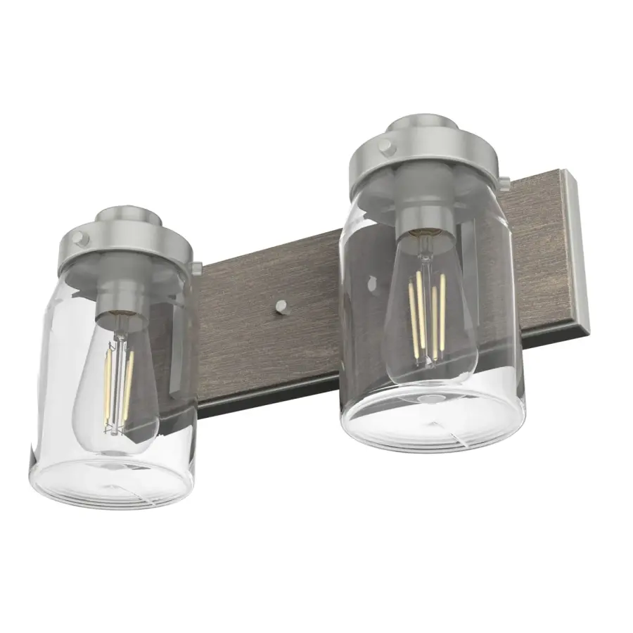 Devon Park Two Light Bathroom Vanity in Brushed Nickel - Image 12