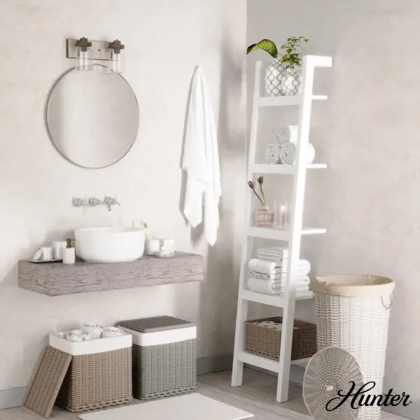 Devon Park Two Light Bathroom Vanity in Brushed Nickel - Image 4