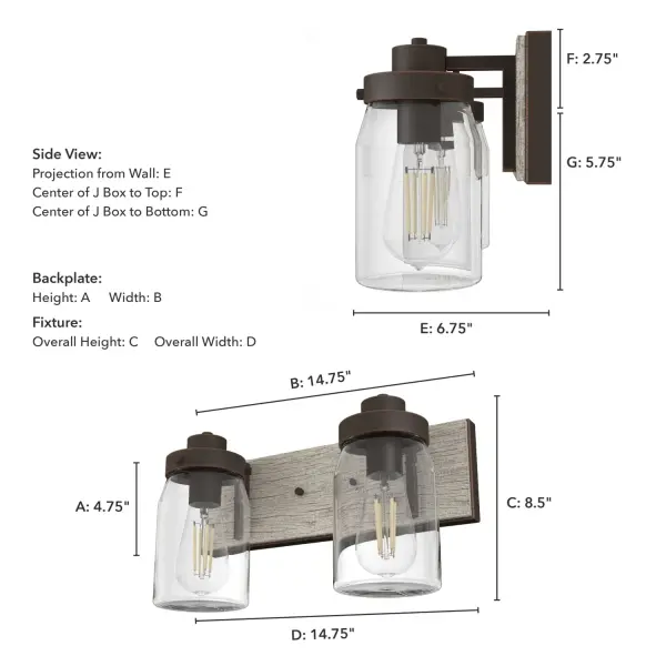Devon Park Two Light Bathroom Vanity in Brushed Nickel - Image 8