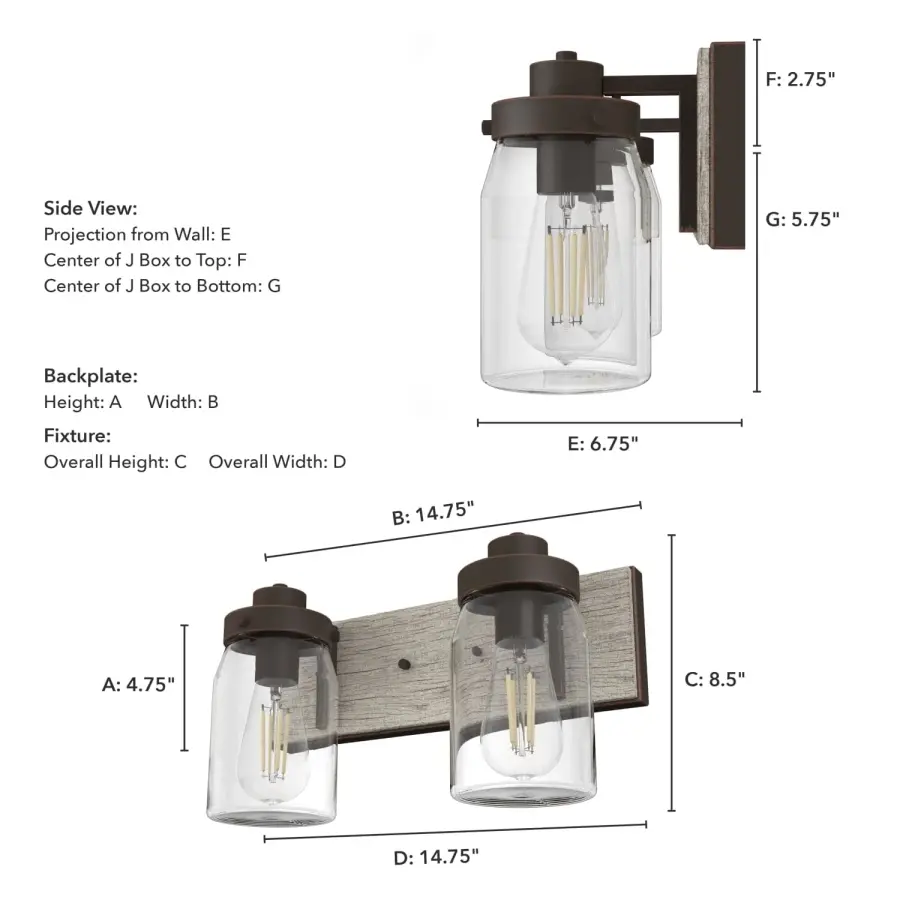 Devon Park Two Light Bathroom Vanity in Brushed Nickel - Image 8