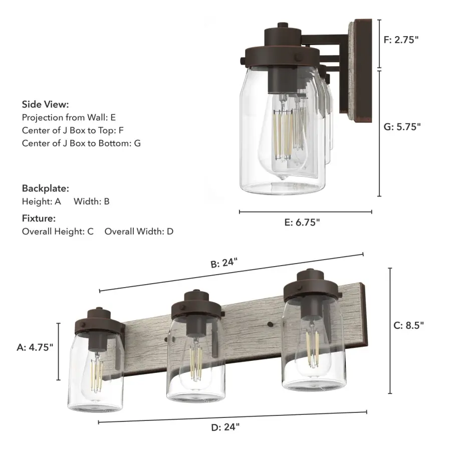 Devon Park Three Light Bathroom Vanity in Brushed Nickel - Image 8