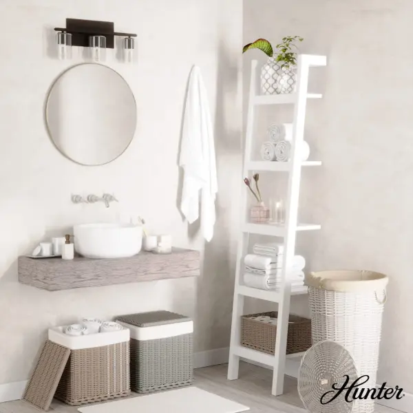 Kerrison Three Light Bathroom Vanity in Natural Black Iron - Image 3