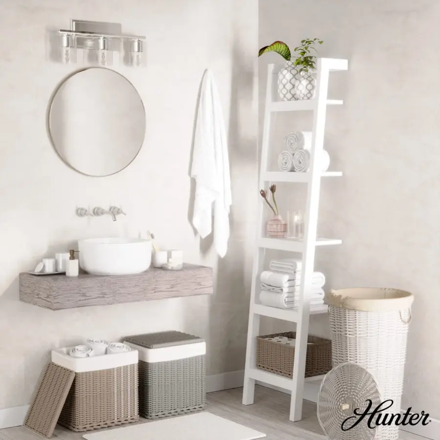 Kerrison Three Light Bathroom Vanity in Natural Black Iron - Image 4