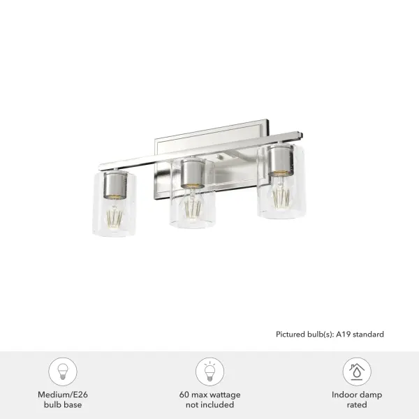 Kerrison Three Light Bathroom Vanity in Natural Black Iron - Image 6