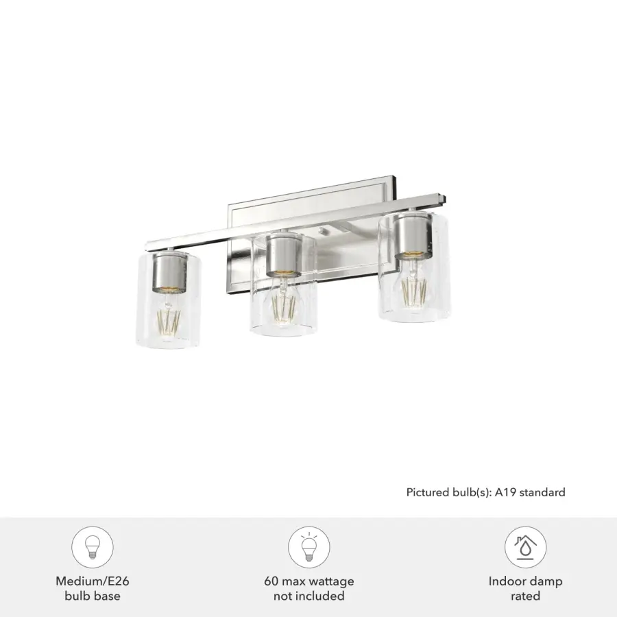 Kerrison Three Light Bathroom Vanity in Natural Black Iron - Image 6