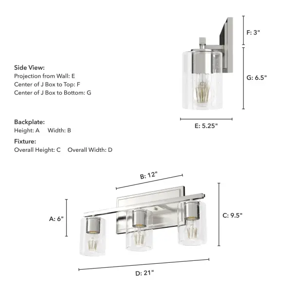 Kerrison Three Light Bathroom Vanity in Natural Black Iron - Image 8
