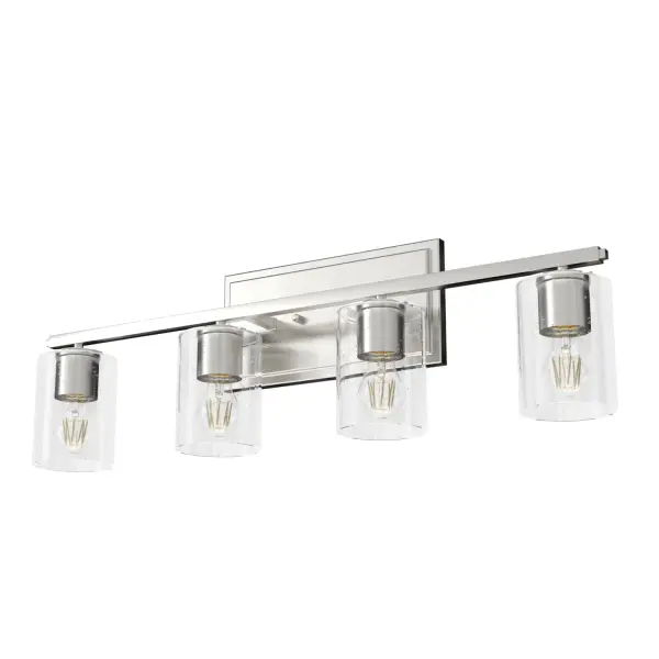 Kerrison Four Light Bathroom Vanity in Brushed Nickel - Image 11