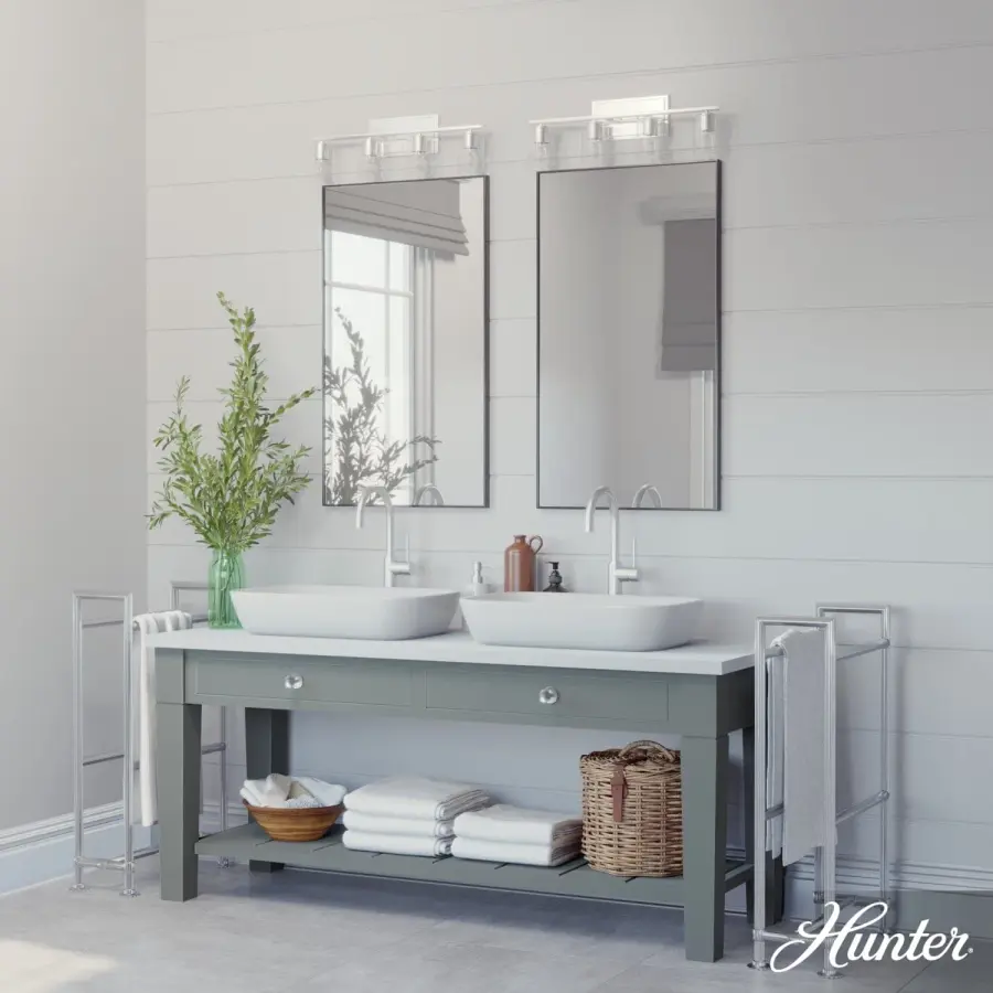 Kerrison Four Light Bathroom Vanity in Brushed Nickel - Image 4