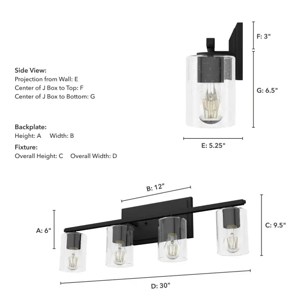 Kerrison Four Light Bathroom Vanity in Brushed Nickel - Image 7